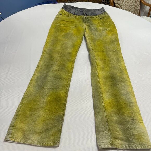 Miss Sixty Luxury Vintage Y2k 2000’s Green Denim Jeans Size 29 - Picture 1 of 14